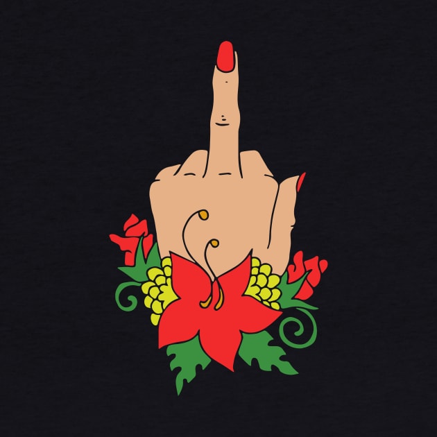 A Lovely Middle Finger Bouquet by bubbsnugg